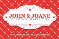 Дизайн ретро Wedding Invitation Free PSD